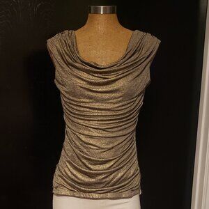 Gold Metallic Draped
